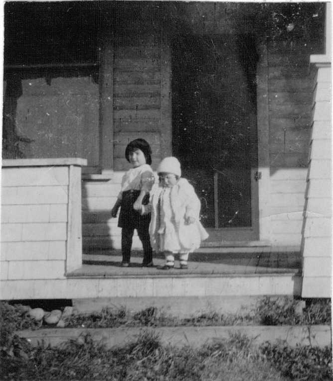Hubert and Doris Brooks on Porch of Family Home 2